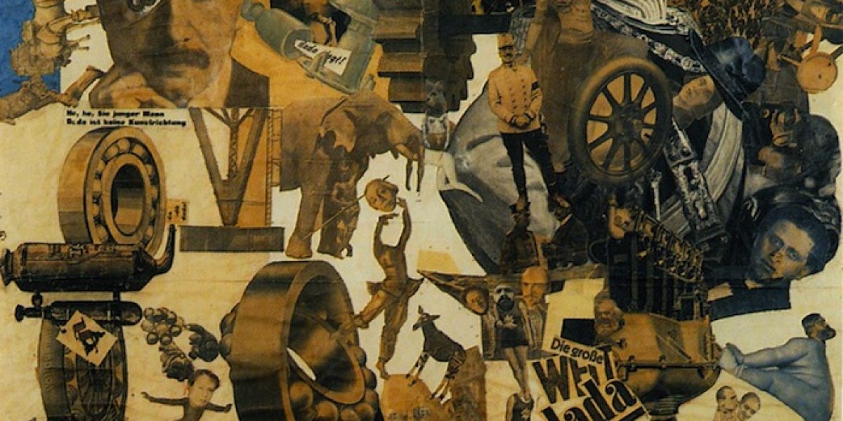 Hannah Hˆch. German, 1889-1978
Cut with the Kitchen Knife through the Last Weimar Beer-Belly Cultural Epoch in Germany (Schnitt mit dem K¸chenmesser durch die letzte Weimarer Bierbauchkulturepoche Deutschlands). 1919-1920
Photomontage and collage with watercolor, 44 7/8 x 35 7/16î (114 x 90 cm)
Staatliche Museen zu Berlin, Nationalgalerie 
© 2006 Bildarchiv Preussischer Kulturbesitz, Berlin, 
© 2006 Hannah Hˆch / Artists Rights Society (ARS), New York / VG Bild-Kunst, Bonn, photo: Jˆrg P. Anders, Berlin